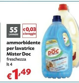 Pam Mister Doc Ammorbidente Per Lavatrice offerta