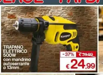 Satur Kooper Trapano Elettrico 500 W offerta