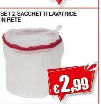 Set 2 Sacchetti Lavatrice In Rete