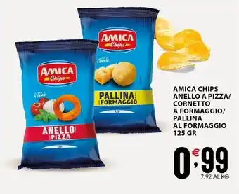 Sisa Amica chips anello a pizza/cornetto a formaggio/pallina al formaggio offerta