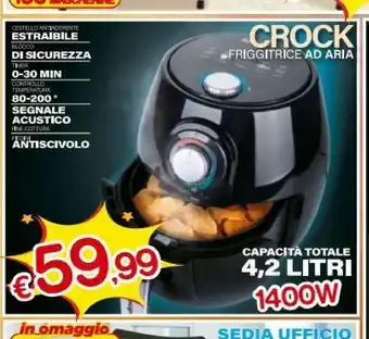 Satur Crock Friggitrice Ad Aria offerta