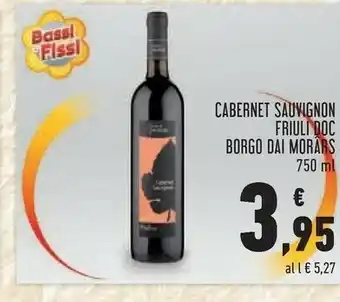 Conad Borgo Dai Morars Cabernet Sauvignon 750ml offerta