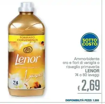 Unes Lenor Ammorbidente Oro E Fiori Di Vaniglia offerta