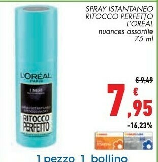 Conad L'Oreal Spray Istantaneo Ritocco Perfetto offerta
