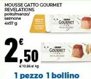 Conad Purina Mousse Gatto Gourmet Revelations offerta