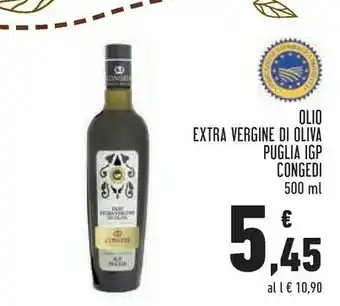 Conad Olio Extra Vergine Di Oliva Puglia Igp Congedi offerta