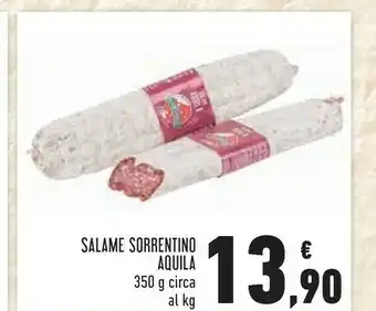 Conad Sorrentino Salame Aquila offerta