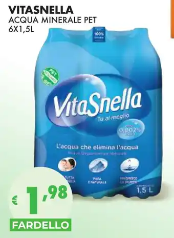 Eté VITASNELLA ACQUA MINERALE PET 6X1,5L offerta