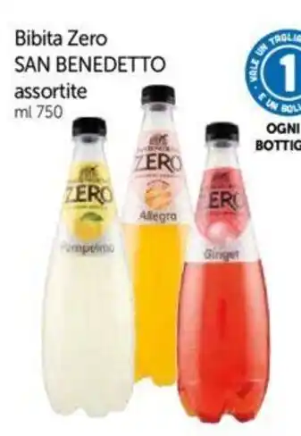 Galassia Bibita Zero SAN BENEDETTO assortite ml 750 offerta