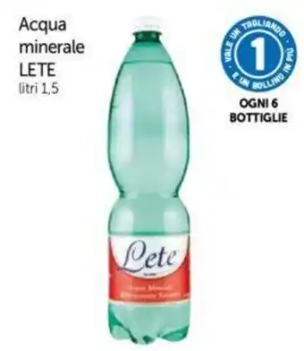 Galassia Acqua minerale LETE litri 1,5 offerta