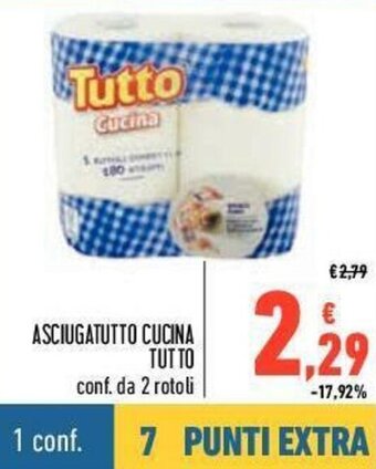 Conad Tutto Asciugatutto Cucina 2 rotoli offerta