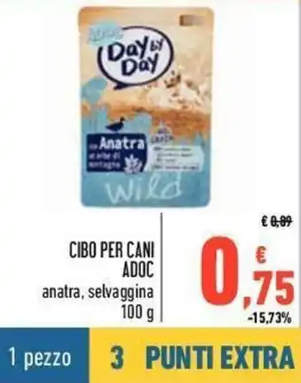 Conad Adoc Cibo per Cani 100g offerta