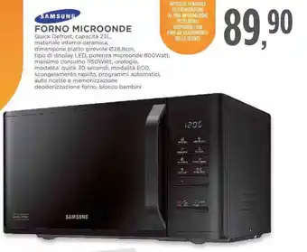 Conad SAMSUNG FORNO MICROONDE offerta