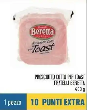Conad Beretta Prosciutto Cotto per Toast Fratelli 400g offerta