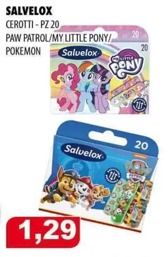 SALVELOX CEROTTI - PZ 20 PAW PATROL/MY LITTLE PONY/ POKEMON