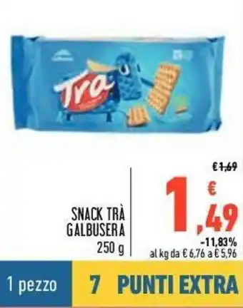 Conad Galbusera Snack Trà 250g offerta