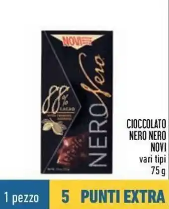 Conad Novi Cioccolato Nero Nero 75g offerta