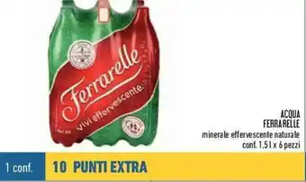Conad Ferrarelle Acqua 1,5l x 6 pezzi offerta