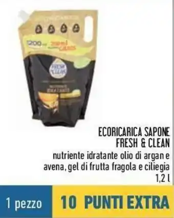 Conad Fresh & Clean Ecoricarica Sapone 1,2l offerta