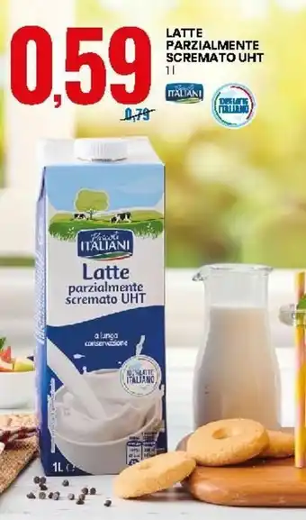 Eurospin Latte Parzialmente Scremato UHT 1l offerta