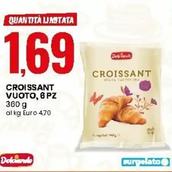 Eurospin Croissant Vuoto, 6pz 360g offerta