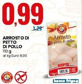 Eurospin Arrosto di Petto di Pollo 110g offerta