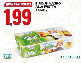 Eurospin Bifidus Magro Alla Frutta 8x125g offerta