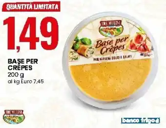 Eurospin Base per Crêpes 200g offerta