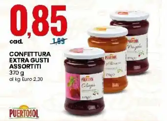 Eurospin Puertosol Confettura Extra Gusti Assortiti 370g offerta