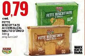 Eurospin Fette Biscottate Ai Cereali/Al Malto D'Orzo 320g offerta