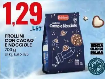 Eurospin Frollini con Cacao e Nocciole 700g offerta
