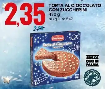 Eurospin Torta Al Cioccolato con Zuccherini 430g offerta