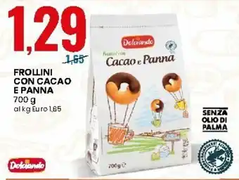Eurospin Frollini con Cacao e Panna 700g offerta