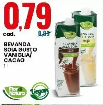 Eurospin Bevanda Soia Gusto Vaniglia/Cacao 1l offerta