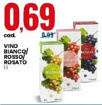 Eurospin Vino Bianco/Rosso/Rosato 1l offerta