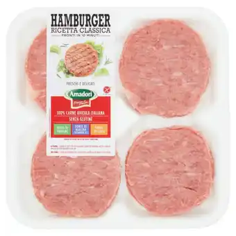 Ipercoop Linea hamburger di tacchino amadori offerta