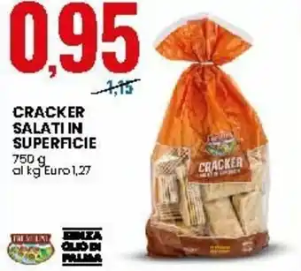 Eurospin Cracker Salati in Superficie 750g offerta