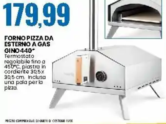 Eurospin Forno Pizza da Esterno A Gas Gino 440 offerta