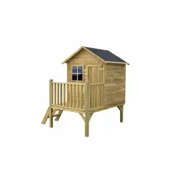 Eurobrico Casetta da giardino per bambini in legno 'tomek' - 174x123x212 cm offerta
