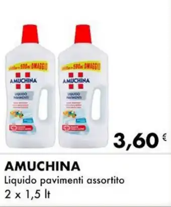 AMUCHINA Liquido pavimenti assortito 2 x 1,5 lt