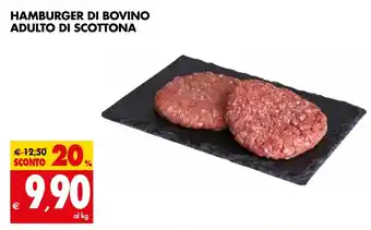 Tigros HAMBURGER DI BOVINO ADULTO DI SCOTTONA offerta