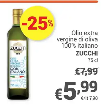 Unes Zucchi olio extra vergine di oliva 100% italiano offerta
