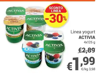 Unes Danone activia linea yogurt offerta
