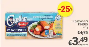 Unes Findus 12 bastoncini offerta