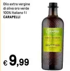 Iper La Grande Carapelli olio extra vergine di oliva oro verde 100% italiano offerta