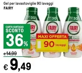 Iper La Grande Fairy gel per lavastoviglie offerta
