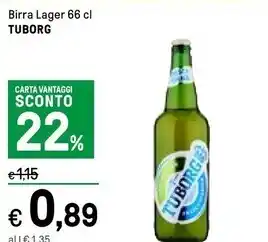 Iper La Grande Tuborg birra lager offerta