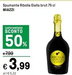 Iper La Grande Miazzi spumante ribolla gialla brut offerta
