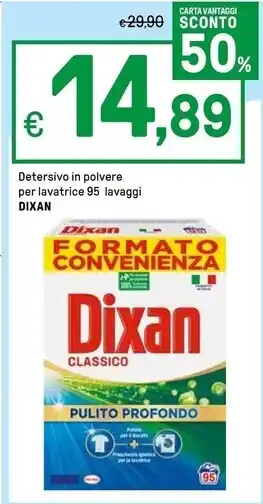 Iper La Grande Dixan detersivo in polvere per lavatrice offerta