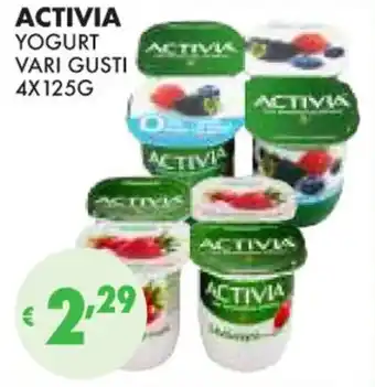Eté ACTIVIA YOGURT VARI GUSTI 4X125G offerta